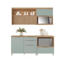 Kit Cozinha Modulada 4 Peças Marquesa (2Aéreos+2Balcões) C4P24 Nogueira - Nesher Kit Cozinha Modulada 4 Peças Marquesa (2Aéreos+2Balcões) C4P24 Nogueira - Nesher