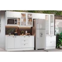 Kit Cozinha Modulada 9 Peças Americana (4Aéreos+1Paneleiro+2Balcões+2Complementos) C5P27 Branco-Henn Kit Cozinha Modulada 9 Peças Americana (4Aéreos+1Paneleiro+2Balcões+2Complementos) C5P27 Branco-Henn