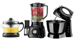 Kit Cozinha Mondial Liquidificador Batedeira E Espremedor KT-105-B