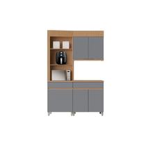 Kit Cozinha Nesher Realeza 3 Peças CZ107 Carvalho/Titânio