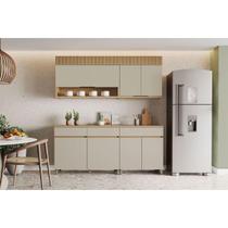Kit Cozinha Nesher Realeza 4 Peças CZ103 Carvalho/Greice Kit Cozinha Nesher Realeza 4 Peças CZ103 Carvalho/Greice