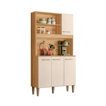 Kit cozinha nicioli inova magazin 90 - freijo/off white cristal pta fechada