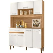Kit cozinha nicioli magazin 120 porta fechada freijó off white cristal Kit cozinha nicioli magazin 120 porta fechada freijó off white cristal