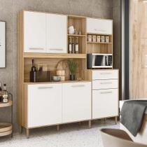 Kit cozinha nicioli salsa porta fechada freijo/off white cristal