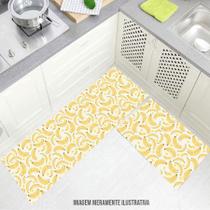 kit cozinha passadeira 100x40cm e cachos de banana 60x40cm