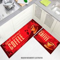 kit cozinha passadeira 120x40cm Get more coffe 60x40cm