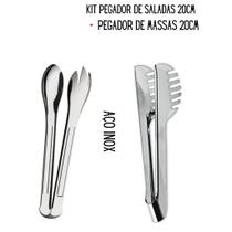 Kit Cozinha Pegador Massas Salada 20Cm Original Line 2 Peças
