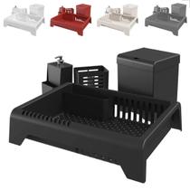 Kit Cozinha Pia Porta Detergente Escorredor Lixeira Porta Talher
