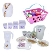 Kit Cozinha Potinhos Jantar Ar Fryer Mercado Menina 31pç Kit Cozinha Potinhos Jantar Ar Fryer Mercado Menina 31pç