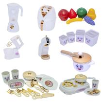 Kit Cozinha Princesa Air Fryer Fogão Cooktop Frutinhas 34pç Kit Cozinha Princesa Air Fryer Fogão Cooktop Frutinhas 34pç