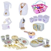 Kit Cozinha Princesa Air Fryer Mercado Fogão Microondas 41pç Kit Cozinha Princesa Air Fryer Mercado Fogão Microondas 41pç
