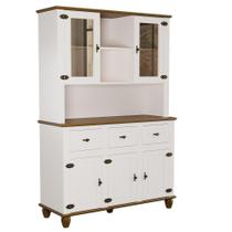 Kit Cozinha Retrô 5p 3g Off White-nogueira Cristaleira