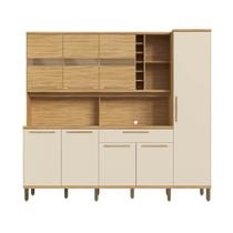 Kit Cozinha Rio Doce Touriga 8 portas adega MDF