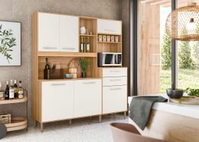 Kit cozinha salsa - freijo/off white cristal pta fechada