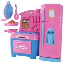 Kit Cozinha Simples Fogão + Geladeira Kids Brinquedo Infantil Zucatoys Kit Cozinha Simples Fogão + Geladeira Kids Brinquedo Infantil Zucatoys