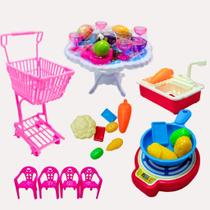 Kit Cozinha supermercado brinquedo infantil casinha 30 peças Kit Cozinha supermercado brinquedo infantil casinha 30 peças