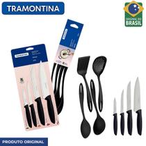 Kit cozinha Tramontina 8 Peças com Faqueiro e Utensilios Kit cozinha Tramontina 8 Peças com Faqueiro e Utensilios