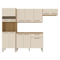 Kit Cozinha Versalhes Plus 4 Peças Freijó Soft - Kits Paraná Kit Cozinha Versalhes Plus 4 Peças Freijó Soft - Kits Paraná