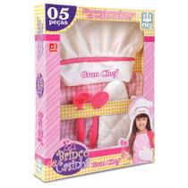 Kit Cozinheiro Infantil Gran Chef Rosa Nig Brinquedos 0611