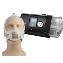 Kit CPAP Airsense S10 Elite com Umidificador - ResMed + Máscara Oronasal DreamWear Full Philips Respironics - Bianco Azure