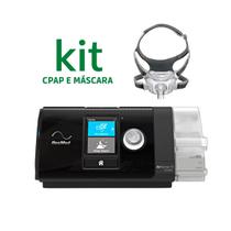 Kit cpap s10 airsense autoset + mascara amara view tam.m - philips respironics