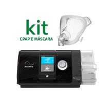 Kit cpap s10 airsense autoset + mascara facial total fitlife g c/ponta exi - philips respironics - RESMED