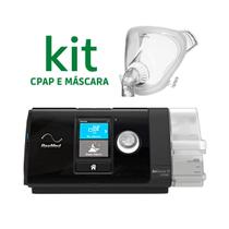 Kit cpap s10 airsense autoset + mascara facial total fitlife p c/ponta exi - philips respironics
