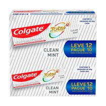 Kit Cr Dental Colgate Total 12 Clear Mint 12 Und 50g