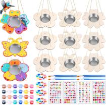 Kit Craft Kit Czlotyh Bird Feeder com tigela de aço inoxidável x12