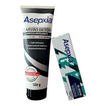 Kit Cravos e Espinhas Asepxia Esfoliante Carvão Detox 120g e Gel Secativo 15g
