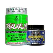 Kit crealkaline 300g + pré treino demondrene 300g - demons lab