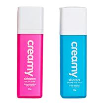 Kit Creamy Ácido Glicólico 10 Mandélico 7 Clareador Antiacne Todo Tipo de Pele Noturno
