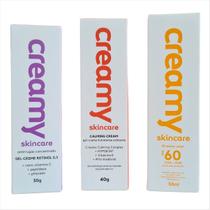 Kit Creamy Gel Retinol 30g+Protetor FPS60+Hidratante Calming Kit Creamy Gel Retinol 30g+Protetor FPS60+Hidratante Calming