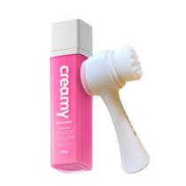 Kit Creamy Haircare Peptide Leave-in e Meilys Escova de Limpeza Facial 2 em 1 (2 produtos) - Meily's