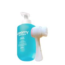 Kit Creamy Skincare Gel de Limpeza Escova de Limpeza Facial 2 em 1 (2 produtos)
