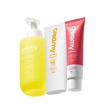 Kit Creamy Skincare Limpador Glicerinado Protetor Solar Calming (3 Produtos) Kit Creamy Skincare Limpador Glicerinado Protetor Solar Calming (3 Produtos)