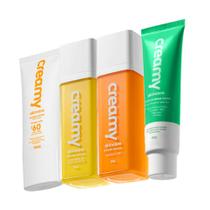 Kit Creamy Skincare Vitamina C Lático Hidratante Reparador Protetor Facial FPS60 (4 produtos)