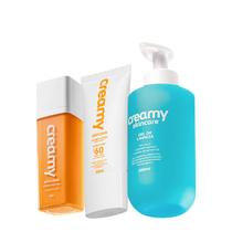 Kit Creamy Skincare Vitamina C Protetor Solar Gel de Limpeza (3 produtos) Kit Creamy Skincare Vitamina C Protetor Solar Gel de Limpeza (3 produtos)