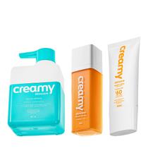 Kit Creamy Vitamina C Protetor Solar e Gel de Limpeza (3 produtos)