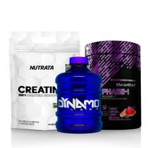 Kit Creatin Up 100% Pura 300G + Phase-1 Dynamo 450G + Galão Kit Creatin Up 100% Pura 300G + Phase-1 Dynamo 450G + Galão