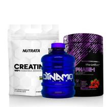 Kit Creatin Up 100% Pura 300G + Phase-1 Dynamo 450G + Galão