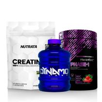 Kit Creatin Up 100% Pura 300G + Phase-1 Dynamo 450G + Galão