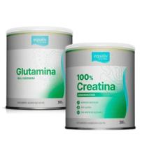 Kit Creatina 100% E Glutamina 300g Equaliv