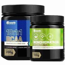 Kit Creatina 100g Monohidratada + BCAA 10:1:1 200g Growth