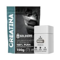 Kit Creatina 150g Coenzima Q10 Íntera Soldiers Nutrition