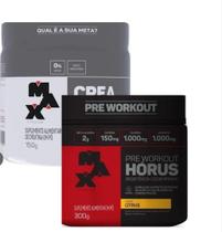 Kit Creatina 150g + Hórus 300g Max titanium varios sabores