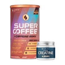 Kit Creatina 150gr The One Supps + Supercoffee 380gr - Sabor Choconilla Caffeine Army
