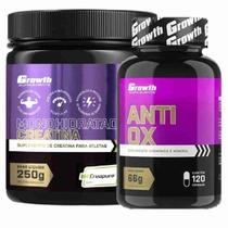 Kit Creatina 250g Creapure + Anti-Ox 120 Caps Growth - Growth Supplements