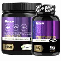 Kit Creatina 250g Creapure + Triptofano 120 Caps Growth