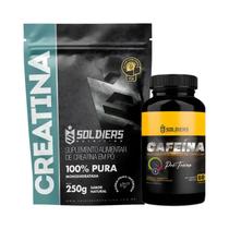 Kit Creatina 250g e Cafeína 60 Caps 200mg Soldiers Nutrition Kit Creatina 250g e Cafeína 60 Caps 200mg Soldiers Nutrition